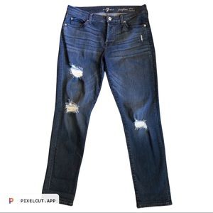 7 for All Mankind Josefina Skinny Boyfriend Jeans Size 28